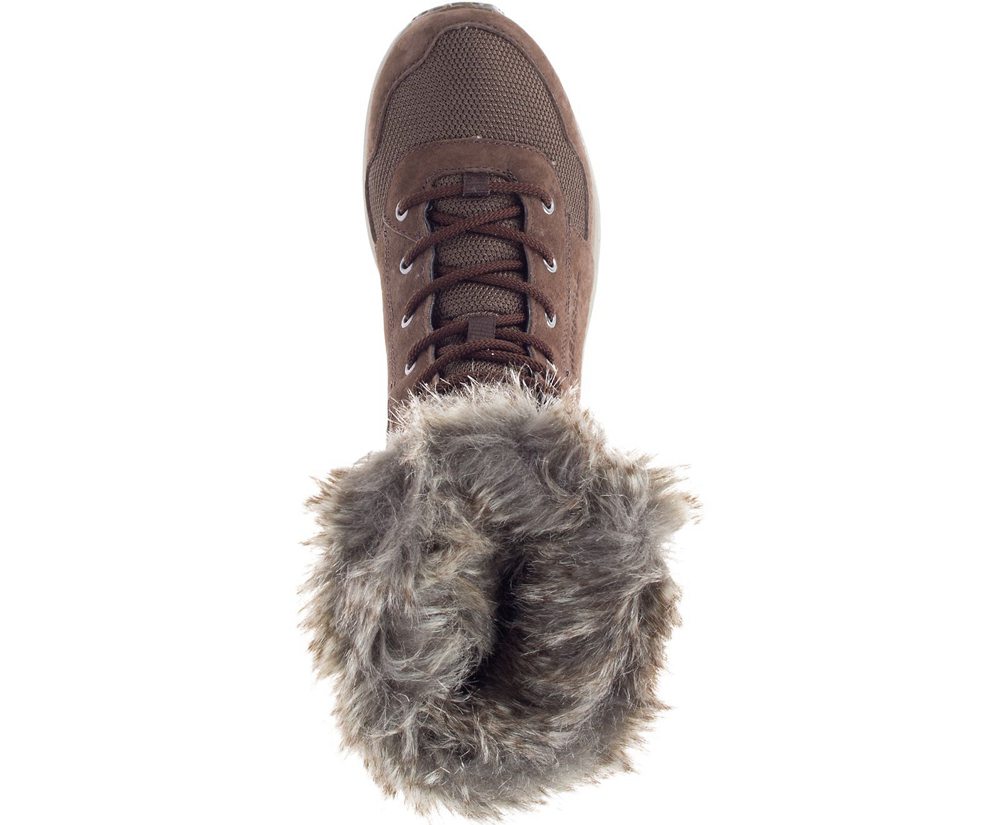 Merrell Støvler Dame - Ontario Tall Polar Waterproof - Brune - VGF497328